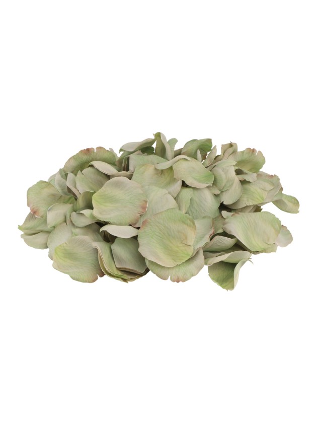 SACHET 250 PETALES DE ROSES 3D VERT NENUPHAR ENV 4CM X 4CM