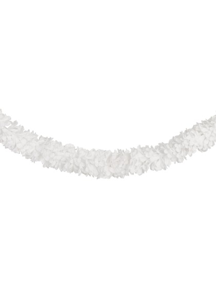 GIRLANDE BLUMEN WEISS DIA 9CM X 220CM