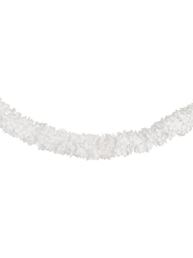 GIRLANDE BLUMEN WEISS DIA 9CM X 220CM