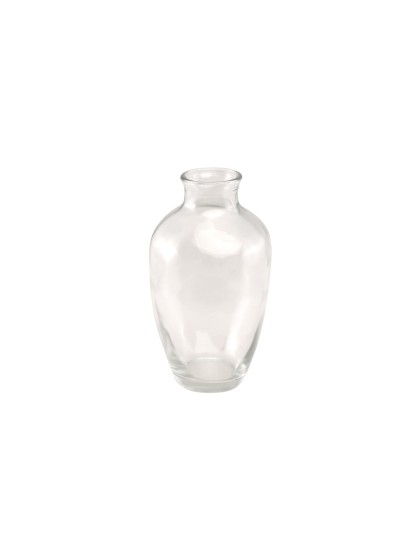 VASE VERRE HERA TRANSPARENT 7CM X 7CM X 12.5CM