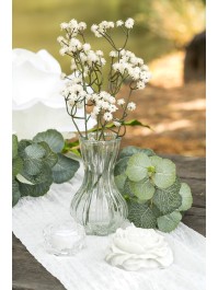 VASE GLAS ALIZA TRANSPARENT 9CM X 9CM X 14.5CM