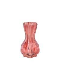 VASE GLAS ALIZA ROSA BLUSH 9CM X 9CM X 14.5CM