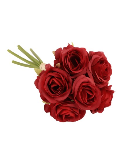 BLUMENSTRAUSS 6 ROSA ROT DIA 12CM X 23CM