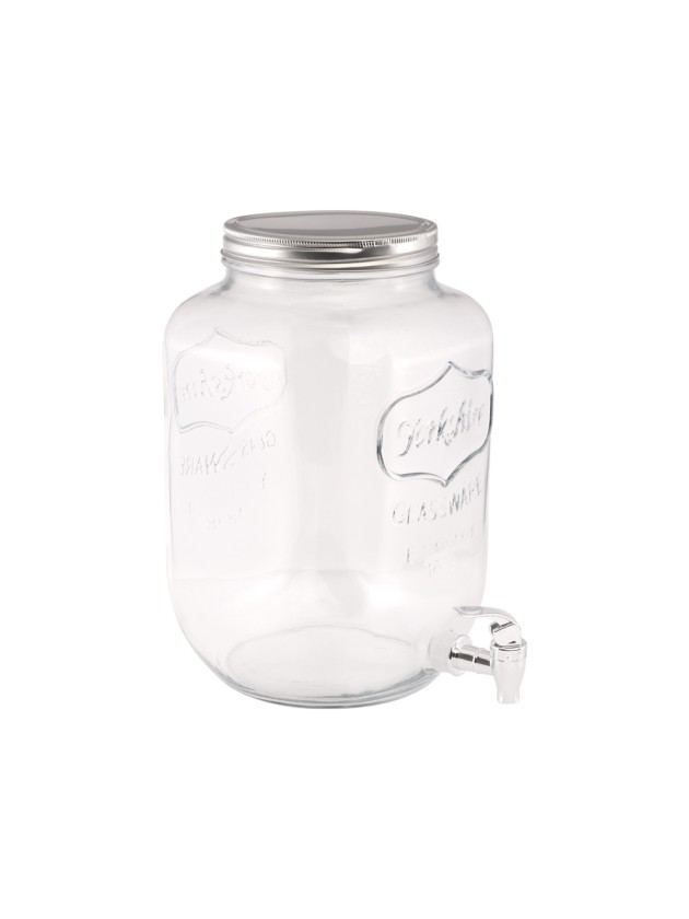 LIMONADIER EN VERRE 8L 19.7CM X 19.7CM X 31.5CM