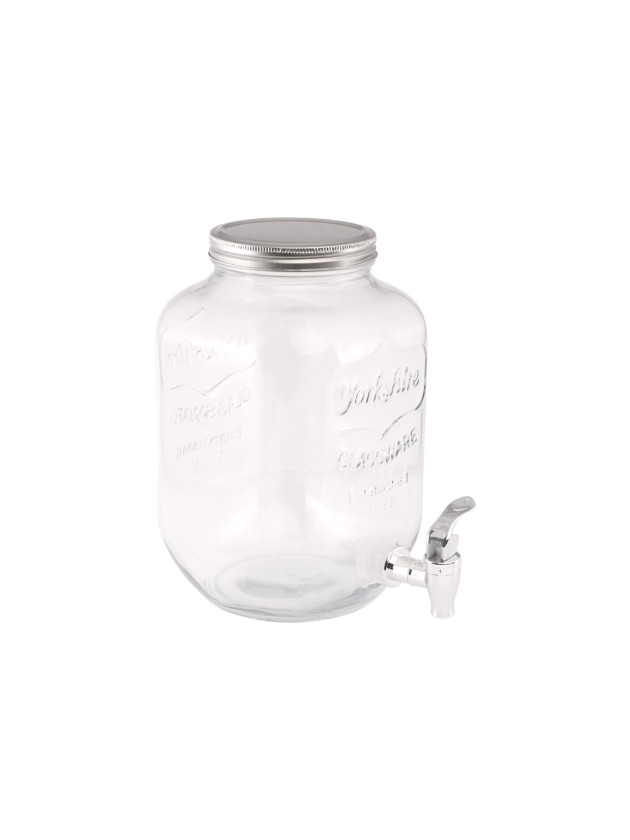 LIMONADENSPENDER IN GLAS 4L 15.5CM X 15.5CM X 27CM