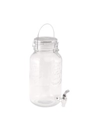 LIMONADENSPENDER IN GLAS 3.8L 15.3CM X 15.3CM X 31.5CM