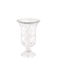 VASE GLAS VENISE TRANSPARENT 17.8CM X 17.8CM X 28.5CM