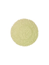 TELLER KERAMIK RELIEF BLUME GRÜN FAIRY POND DIA 20CM