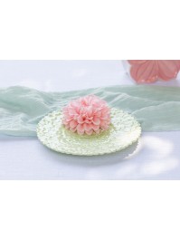 TELLER KERAMIK RELIEF BLUME GRÜN FAIRY POND DIA 20CM