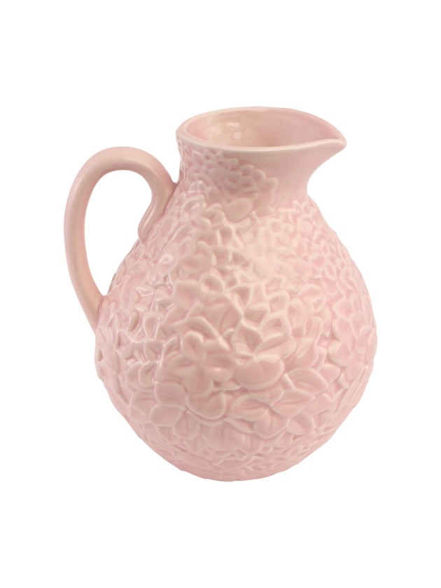 VASE CERAMIQUE RELIEF FLEUR ROSE FAIRY POND 15.6CM X 14CM X 18.5CM