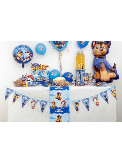 WIMPELKETTE BLAU PAW PATROL © 190CM X 18CM