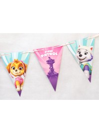 PINK FANIONS GARLAND PAW PATROL © 190CM X 18CM