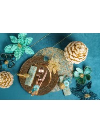 SET DE TABLE PVC ECLATS OR DIA 38CM X 0.1CM