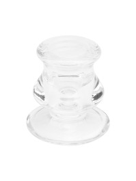 CLEAR TAPER CANDLE HOLDER ROME DIA 5.5CM X 5.5CM