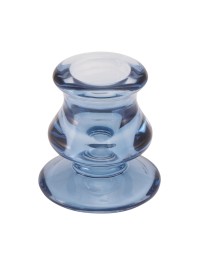DENIM BLUE TAPER CANDLE HOLDER ROME DIA 5.5CM X 5.5CM