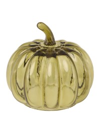 KÜRBIS GLAS GRÜN OLIVE DIA 15.8CM X 14.5CM