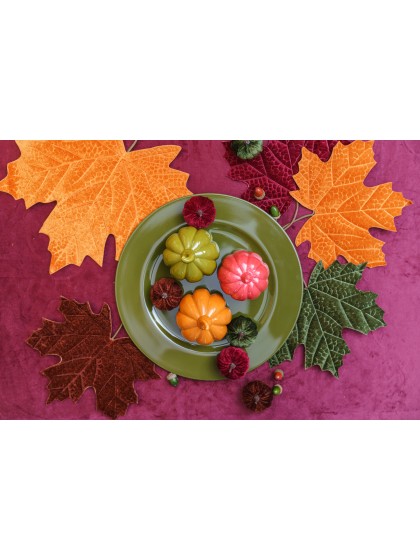 ASSORTED COLORED CERAMIC PUMPKINS - 2 SIZES - 4 ASS DIA 9.2CM X 10.3CM / DIA 8.5CM X 10.5CM