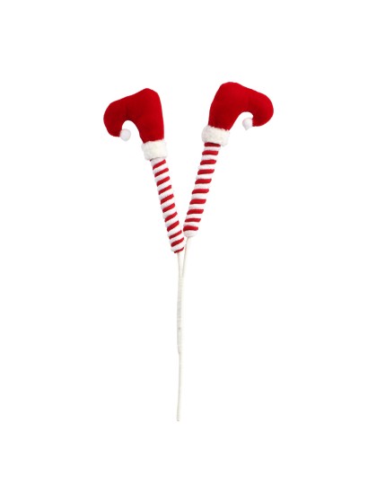 CANDY STRIPES ELF\'S LEG TWIG 24CM X 2.5CM X 40CM
