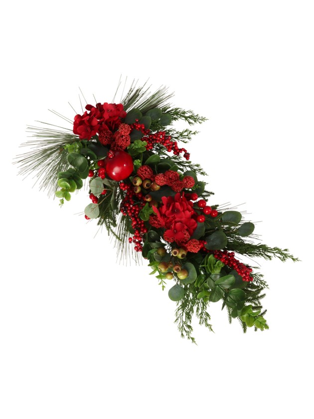 SUSPENSION OU CENTRE DE TABLE RED BERRIES 70CM X 40CM X 14CM