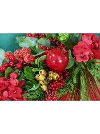 SUSPENSION OU CENTRE DE TABLE RED BERRIES 70CM X 40CM X 14CM