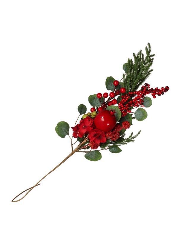 PIC RED BERRIES 90CM X 23CM X 10CM