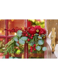 PIC RED BERRIES 90CM X 23CM X 10CM