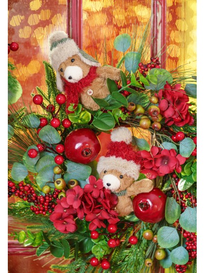 COURONNE RED BERRIES DIA 50CM X 12CM