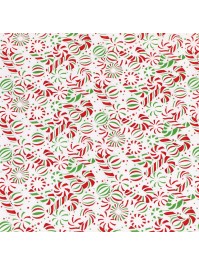 CHEMIN DE TABLE LUXERIA PEPPERMINT TWIST 29CM X 3M