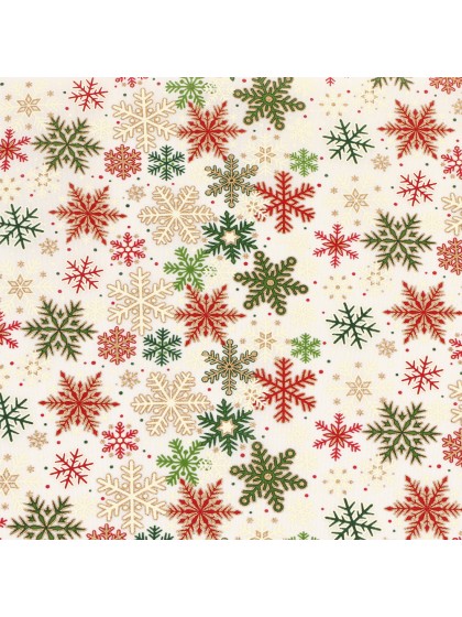 CHEMIN DE TABLE LUXERIA WINTER FLAKES 29CM X 3M