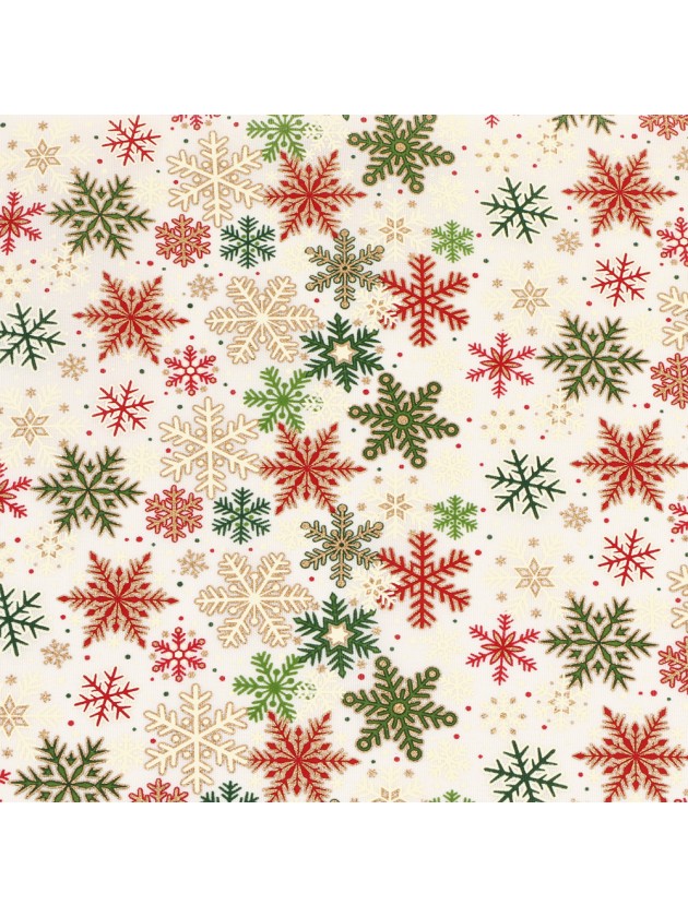 WINTER FLAKES LUXERIA TABLE RUNNER 29CM X 3M