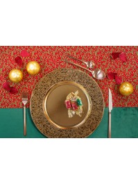 CHEMIN DE TABLE LUXERIA RUBY VELVET 29CM X 3M