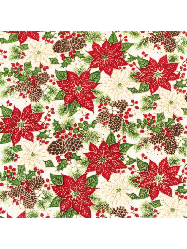 CHEMIN DE TABLE LUXERIA BELLE WINTER 29CM X 3M