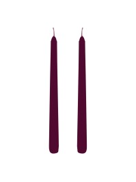 SET 2 BOUGIES FLAMBEAUX PLUM DIA 2.2CM X 25CM