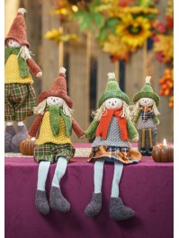 SITTING WILLOW SCARECROW 2 ASSORTED 11CM X 6CM X 40CM