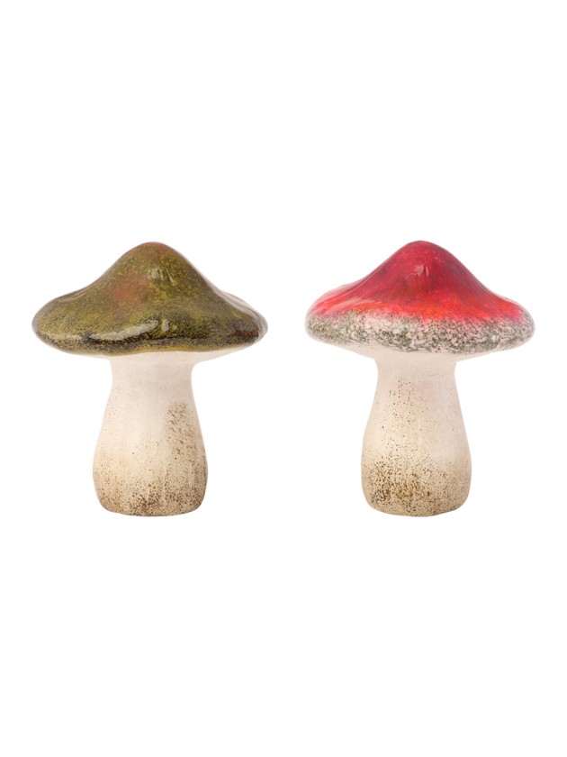 CHAMPIGNON TERRE CUITE 2 ASS DIA 11.3CM X 13.2CM