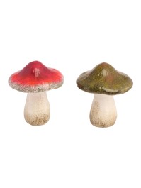 CHAMPIGNON TERRE CUITE 2 ASS DIA 11.3CM X 13.2CM