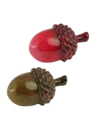 TERRACOTTA ACORN 2 ASSORTED COLORS 16CM X 10.1CM X 8.5CM