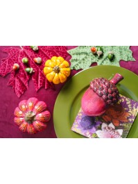 TERRACOTTA ACORN 2 ASSORTED COLORS 16CM X 10.1CM X 8.5CM