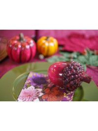 TERRACOTTA ACORN 2 ASSORTED COLORS 16CM X 10.1CM X 8.5CM