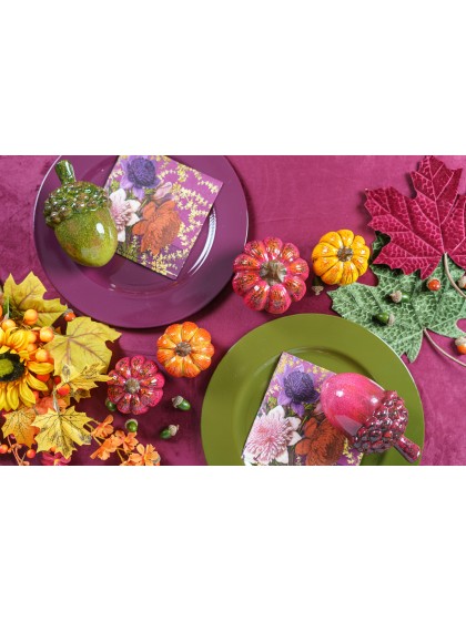 CITROUILLE TERRE CUITE PM 4 ASSORTIES DIA 8CM X 8CM