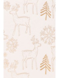 CHEMIN DE TABLE FOURRURE GOLDEN REINDEER 30CM X 3M