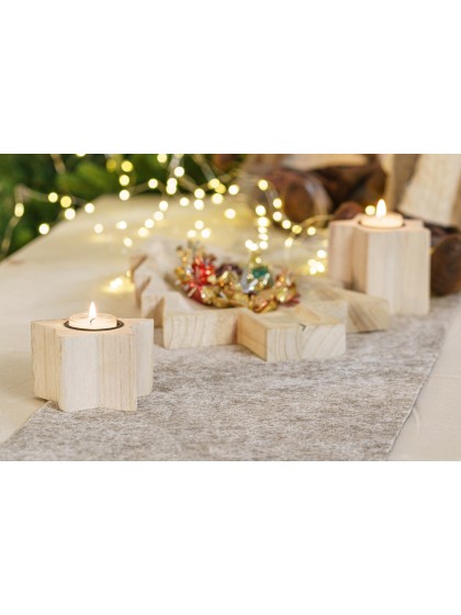 CHEMIN DE TABLE FOURRURE ALMOND 28CM X 3M