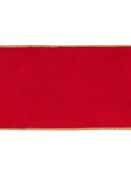 DELUXE VELVET RED RIBBON 12CM X 5M