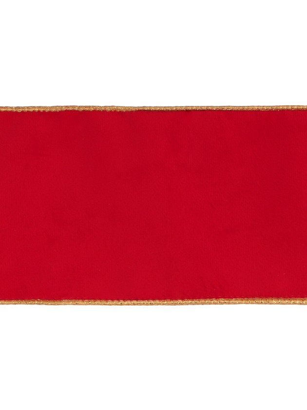 BAND SAMT LUXUS ROT 12CM X 5M