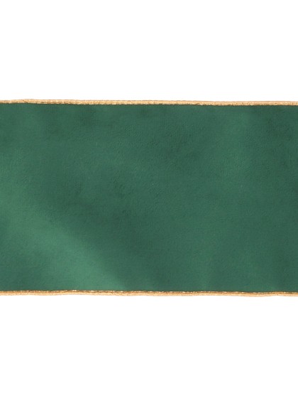 BAND SAMT LUXUS GRÜN IMMERGRÜN 12CM X 5M