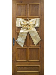 GOLD SHINY JUMBO BOW 68CM X 6CM X 82CM