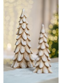 SAPIN POLYRESINE ENNEIGE GM DIA 15CM X 36CM