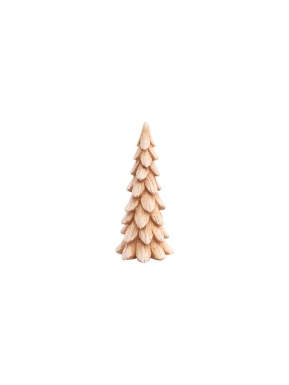 SMALL SIZE SNOWY POLYRESIN XMAS TREE DIA 11CM X 15CM