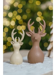 POLYRESIN REINDEER RUSTY - 2 ASS 9CM X 8.5CM X 21CM