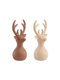 SMALL SIZE POLYRESIN REINDEER RUSTY - 2 ASS 7.5CM X 6CM X 16.7CM